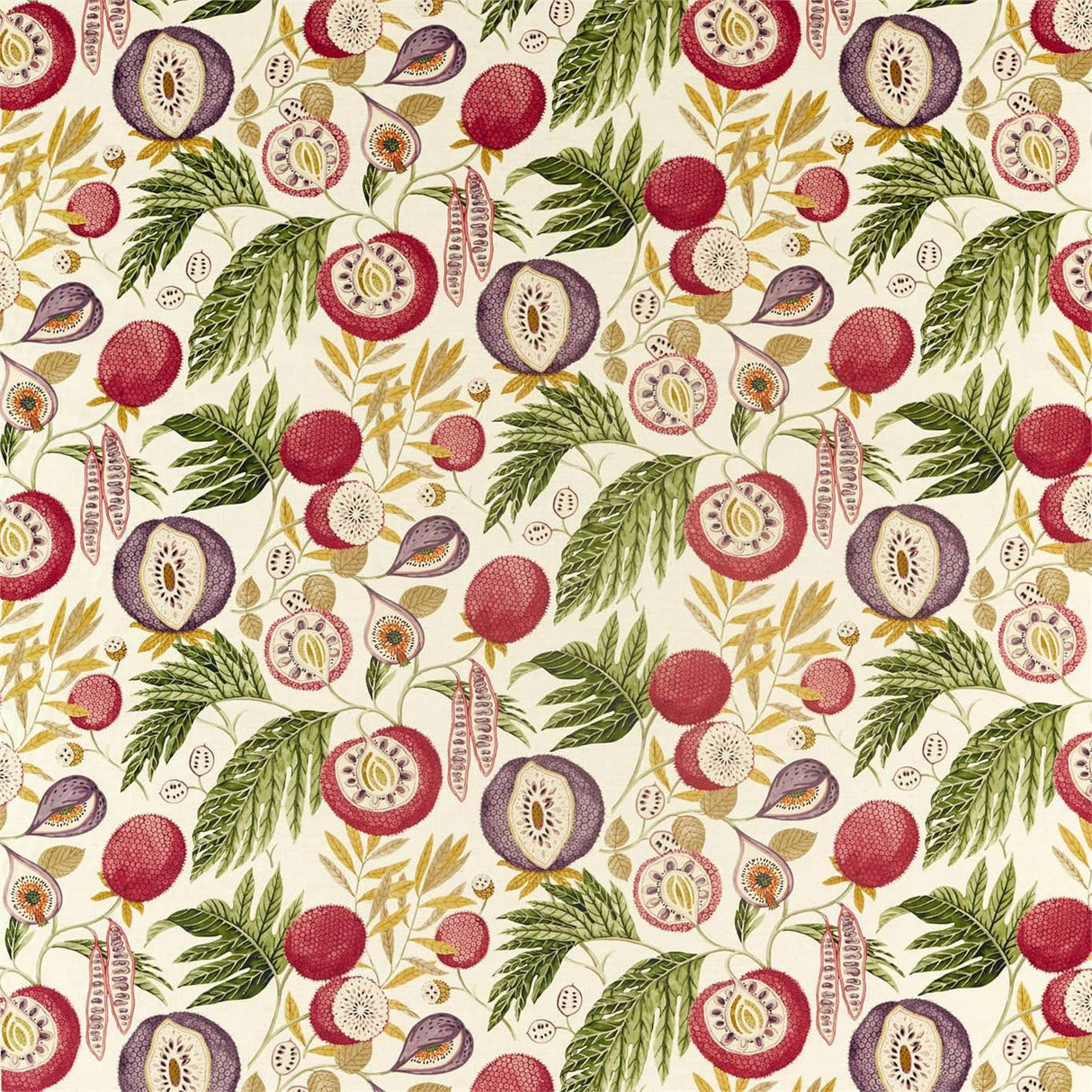 Sanderson Jackfruit Fig/Olive Fabric