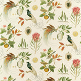 Sanderson Paradesia Orange/Olive Fabric