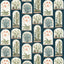Sanderson Terrariums Ink/Papaya Fabric