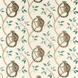 Sanderson Ringtailed Lemur Grey Fabric
