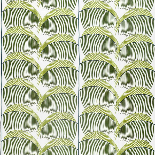 Sanderson Manila Embroidery Lime Fabric