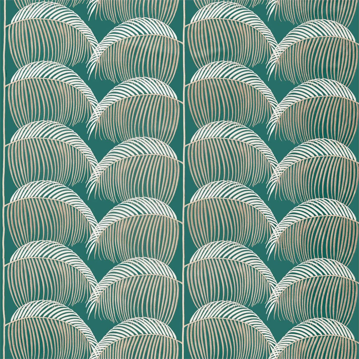 Sanderson Manila Embroidery Eucalyptus Fabric