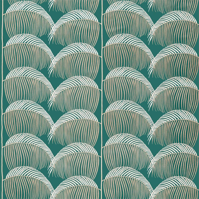 Sanderson Manila Embroidery Eucalyptus Fabric