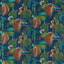 Sanderson Rain Forest Embroidery Tropical Night Fabric