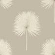 Sanderson Fan Palm Linen/Gilver Wallpaper