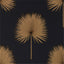 Sanderson Fan Palm Charcoal/Gold Wallpaper