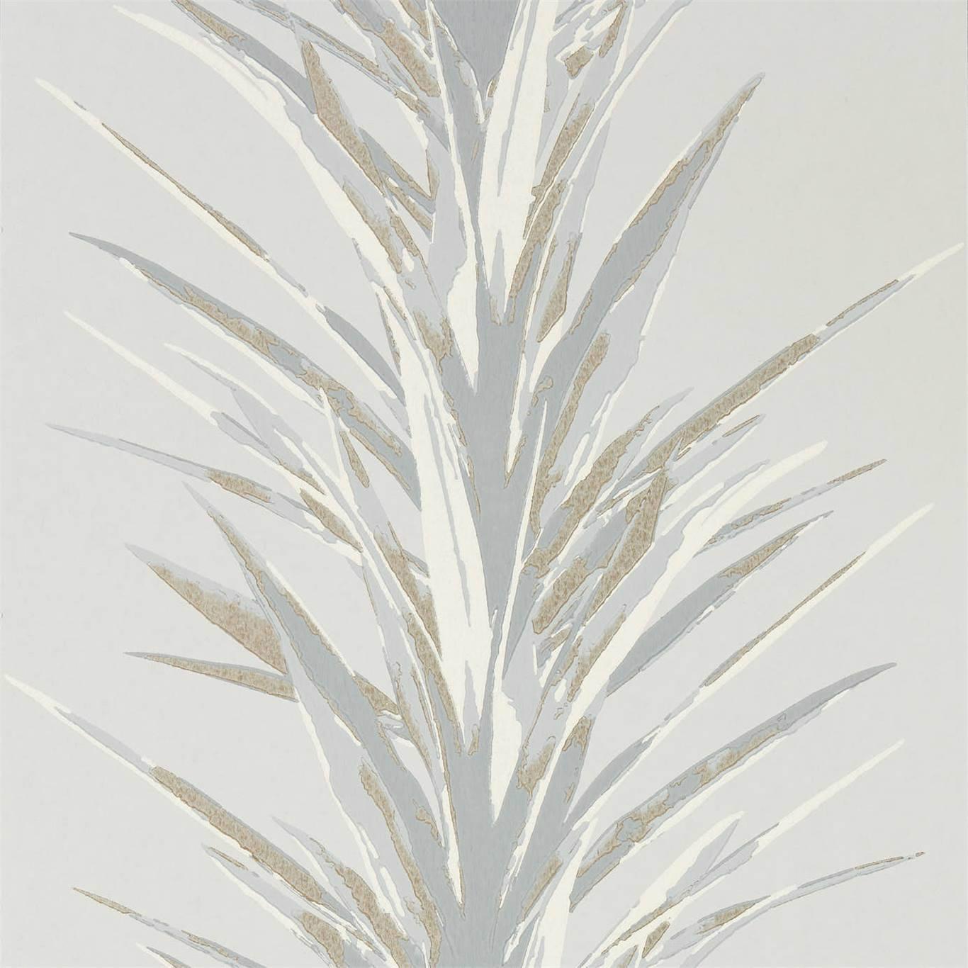 Sanderson Yucca Grey/Gilver Wallpaper by Sanderson