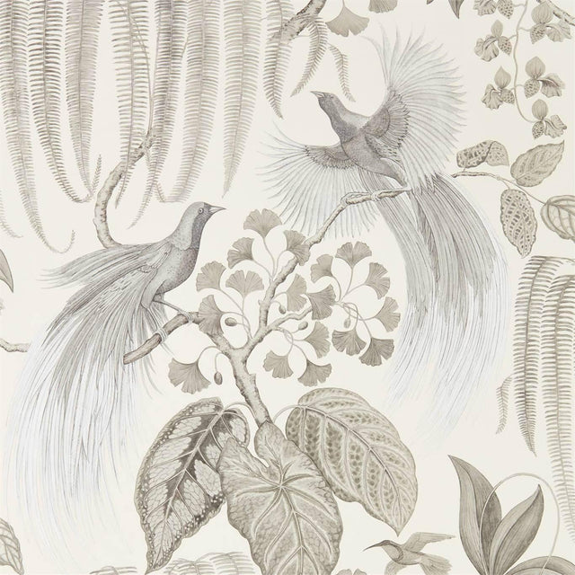 Sanderson Bird of Paradise Linen Wallpaper