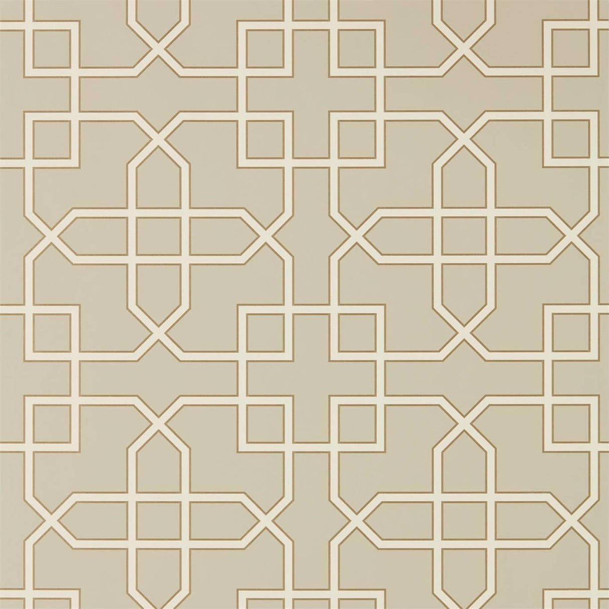 Sanderson Hampton Trellis Linen Wallpaper