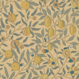 Morris & Co Fruit Blue/Maize/Gold/Oakwood/ Khaki Wallpaper