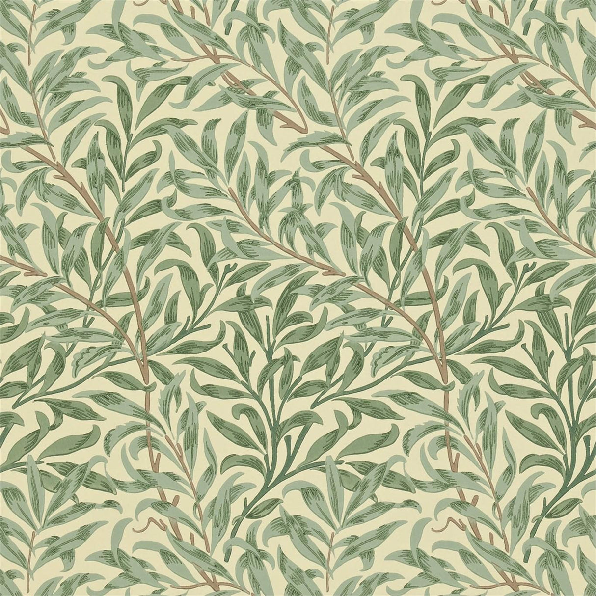 Morris & Co Willow Boughs Light Green Wallpaper