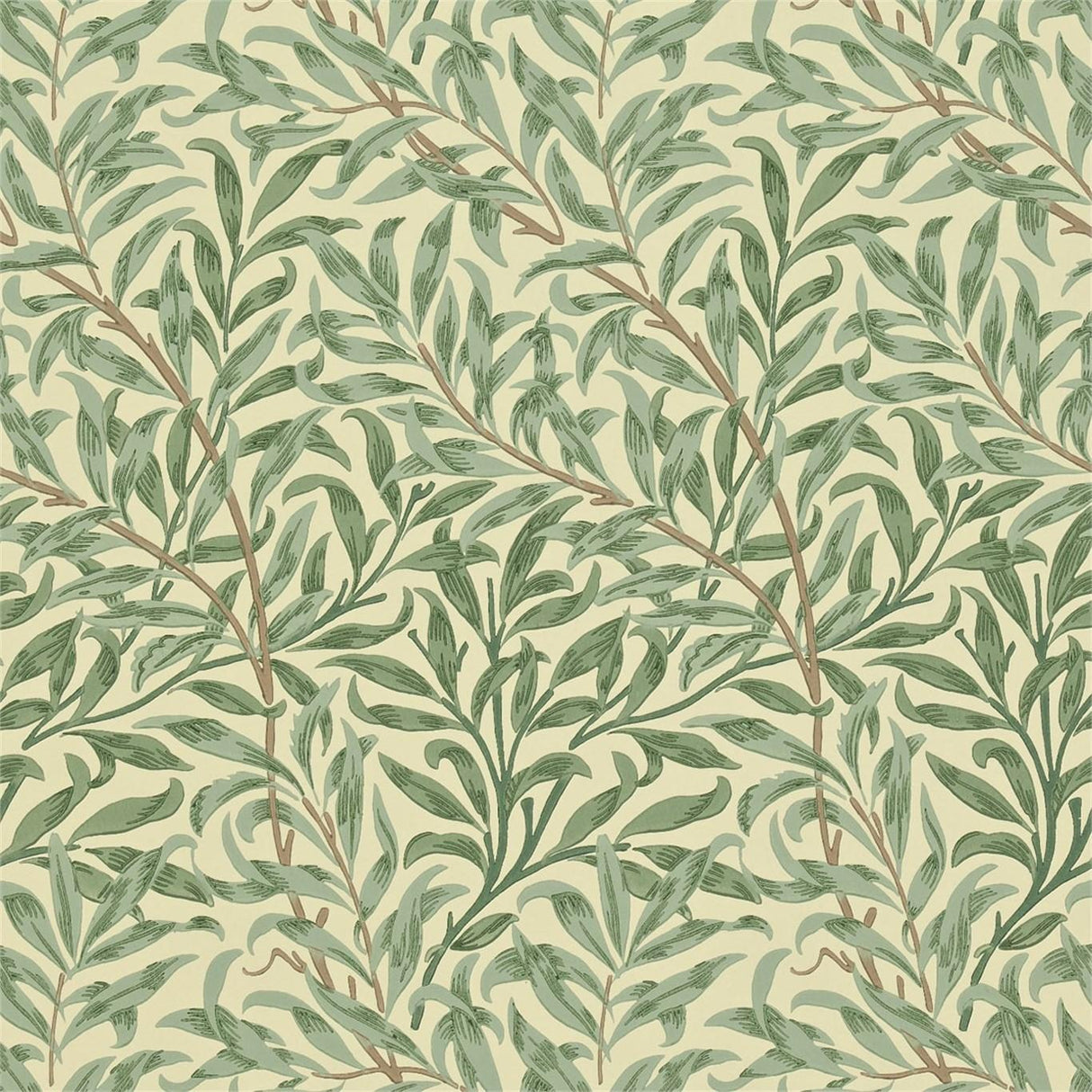 Morris & co Willow Boughs Light Green Wallpaper