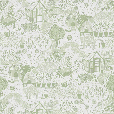 Sanderson The Allotment Fennel Wallpaper