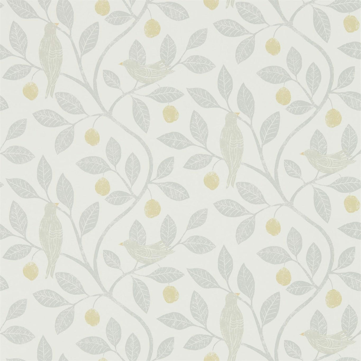 Sanderson Damson Tree Dijon/Mole Wallpaper