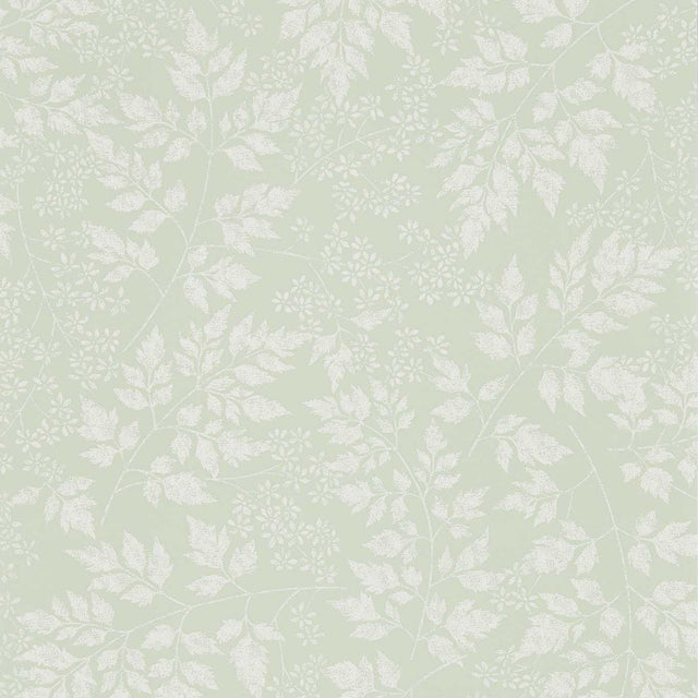 Sanderson Spring Leaves Celadon Wallpaper
