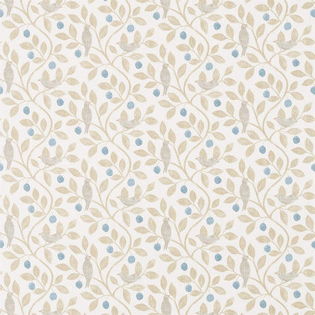 Sanderson Damson Tree Denim/Barley Fabric