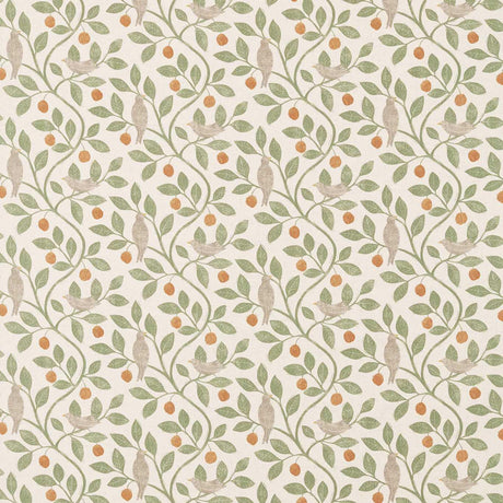 Sanderson Damson Tree Brick/Fennel Fabric