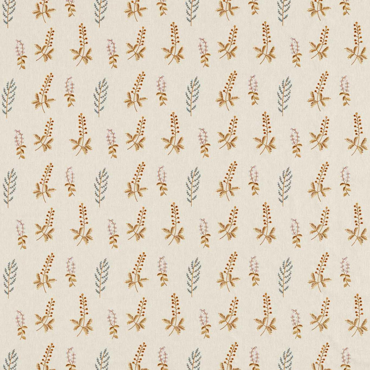 Sanderson Bilberry Denim/Barley Fabric