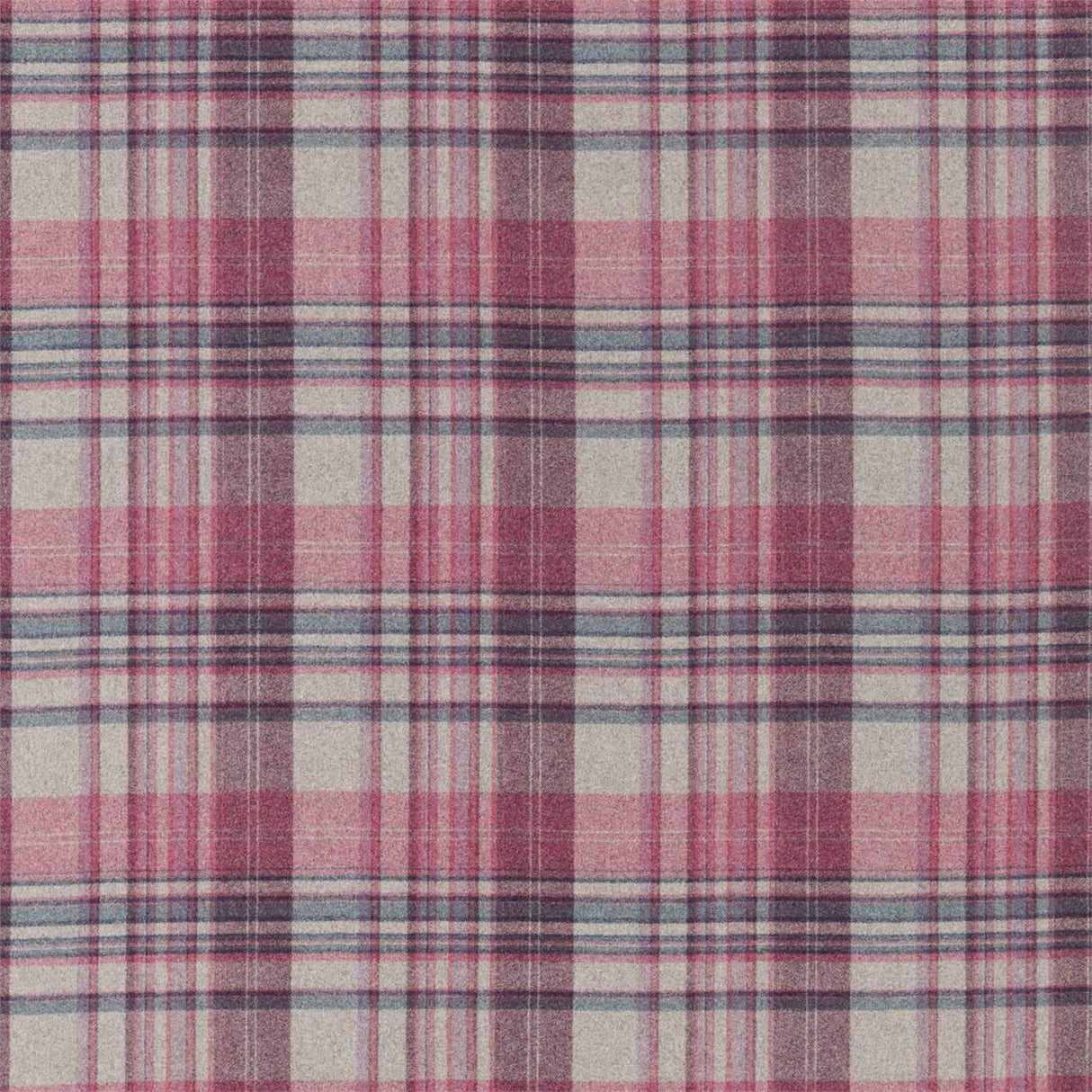 Sanderson Bryndle Check Mulberry/Fig Fabric