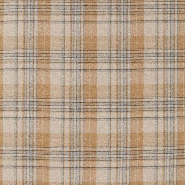 Sanderson Bryndle Check Honey/Grey Fabric