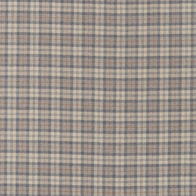 Sanderson Fenton Check Grey/Cinnamon Fabric