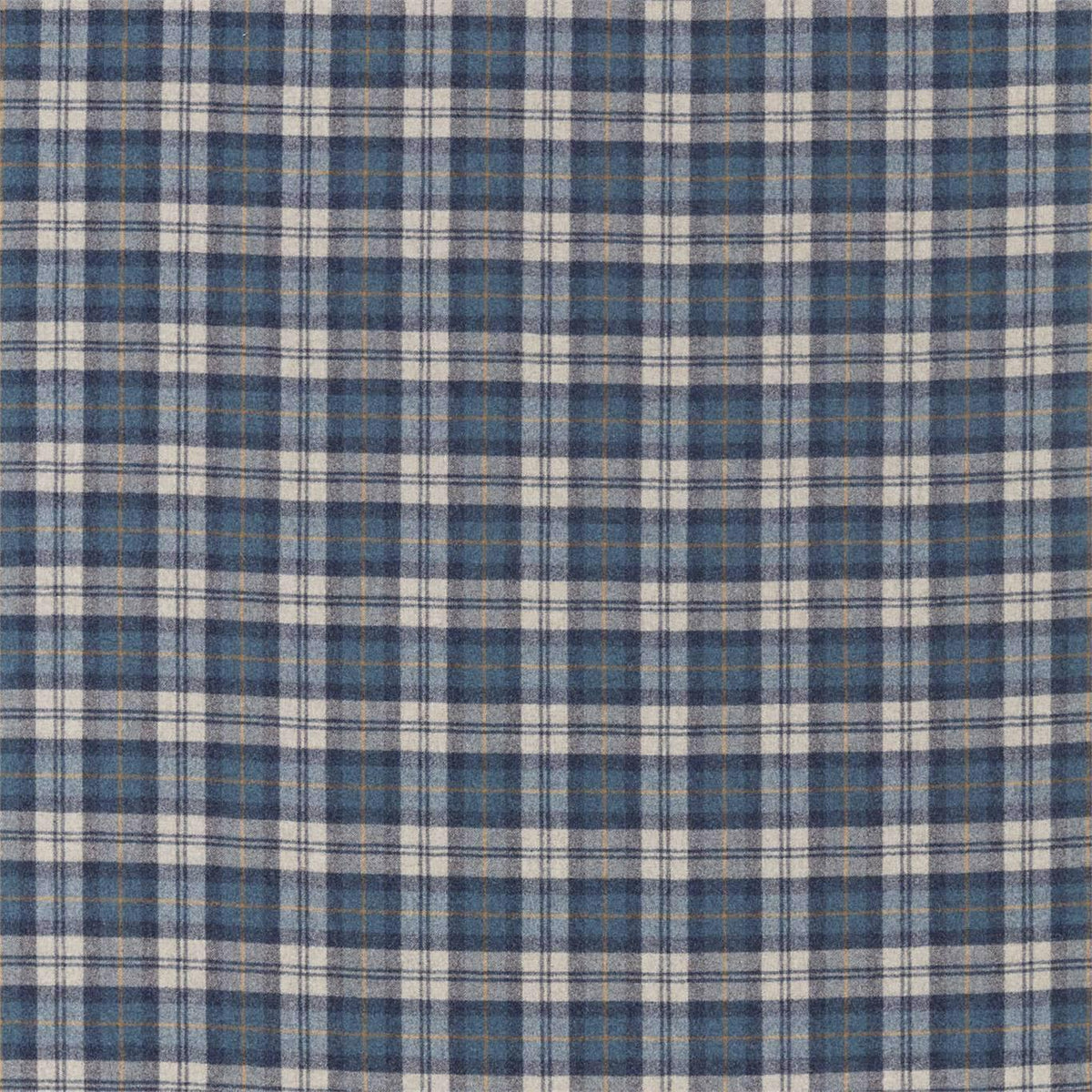 Sanderson Fenton Check Indigo/Stone Fabric