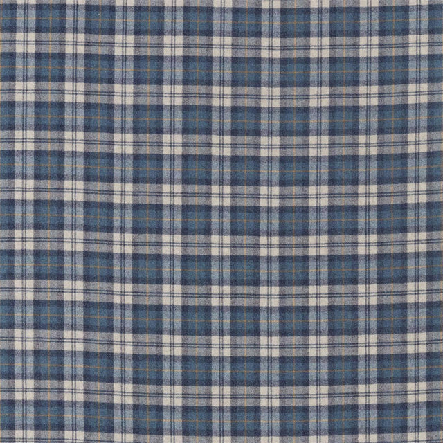 Sanderson Fenton Check Indigo/Stone Fabric