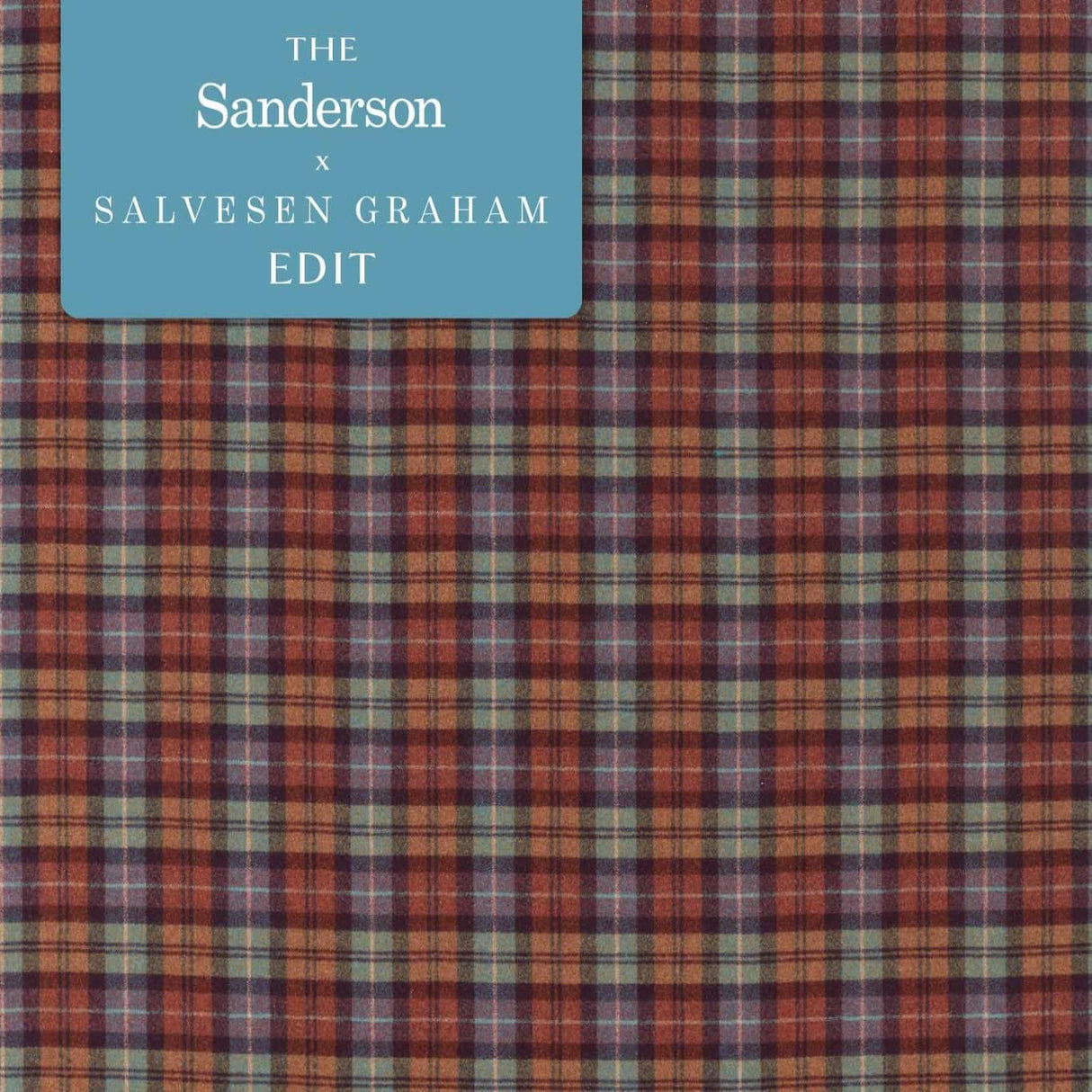 Sanderson Fenton Check Russet/Amber Fabric