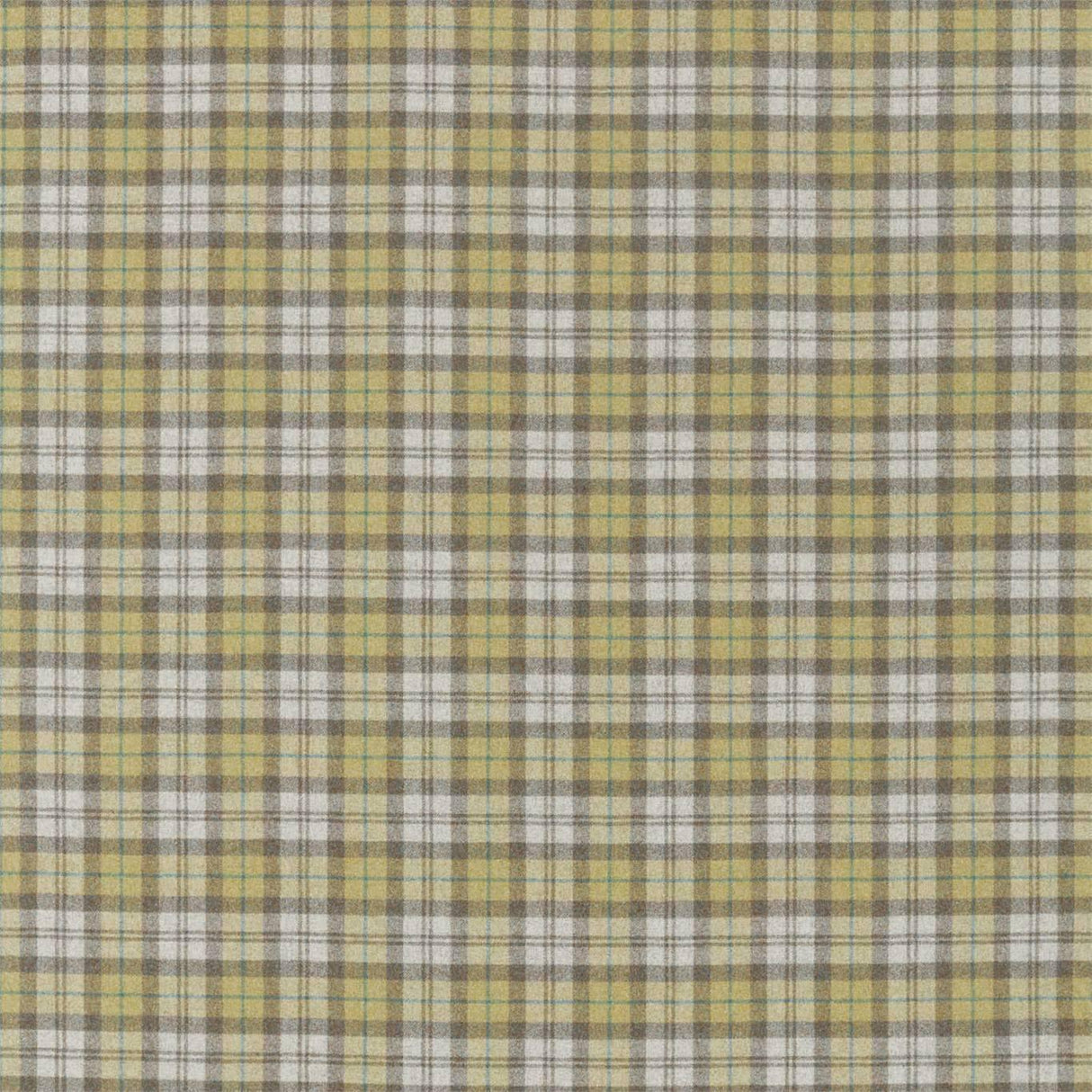 Sanderson Fenton Check Caraway/Green Fabric