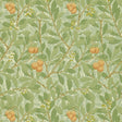 Morris & Co Arbutus Green/Terracotta Wallpaper