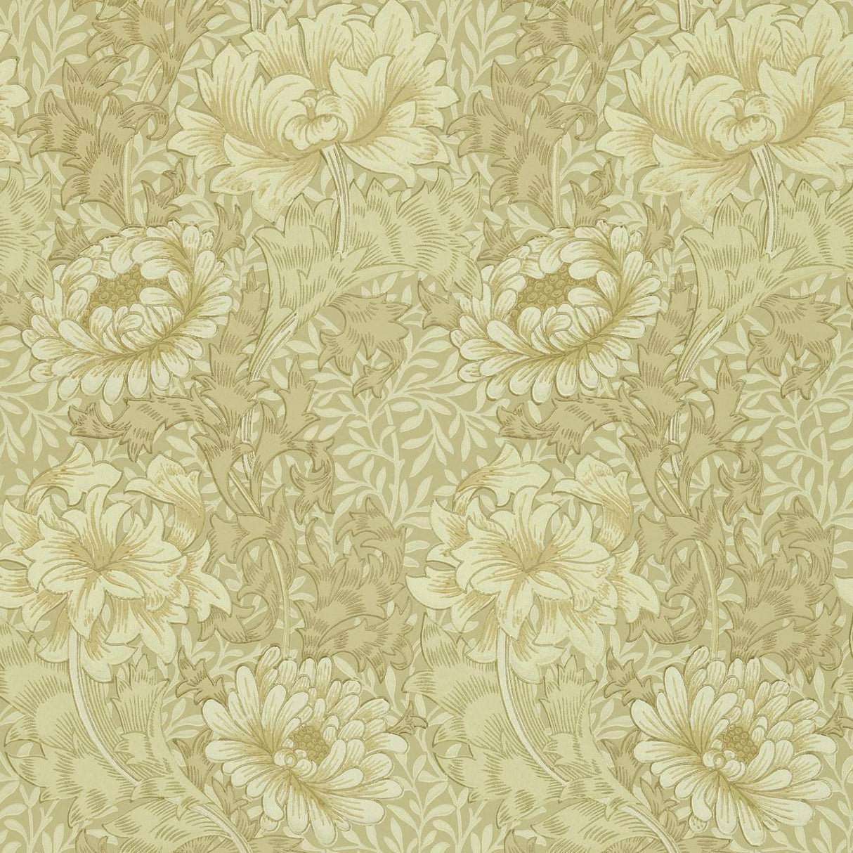 Morris & Co Arbutus Ivory/Canvas Wallpaper