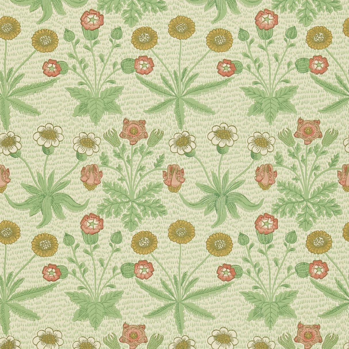 Morris & Co Daisy Artichoke/Plaster Wallpaper