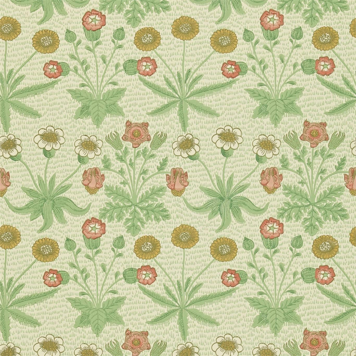 Morris & co Daisy Thyme/Plaster Wallpaper