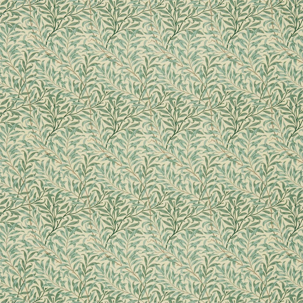 Morris & Co Willow Boughs Cream/Pale Green Fabric