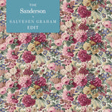 Sanderson Rose & Peony Red (Linen) Fabric