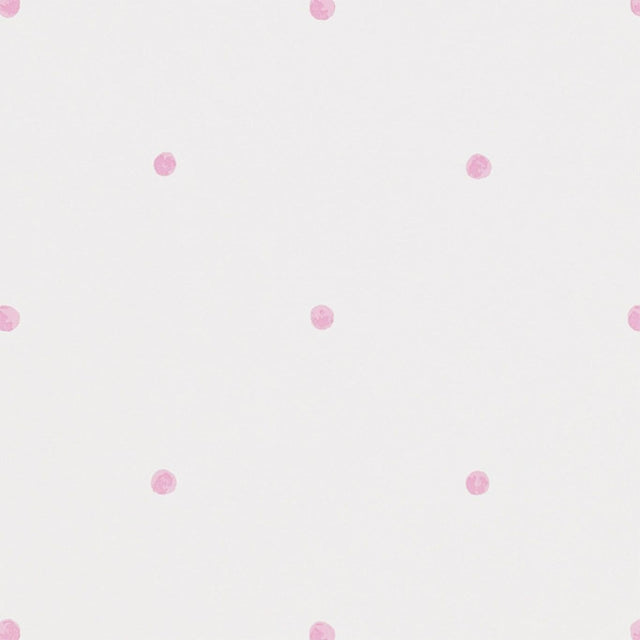 Sanderson Polka Pink/Cream Wallpaper