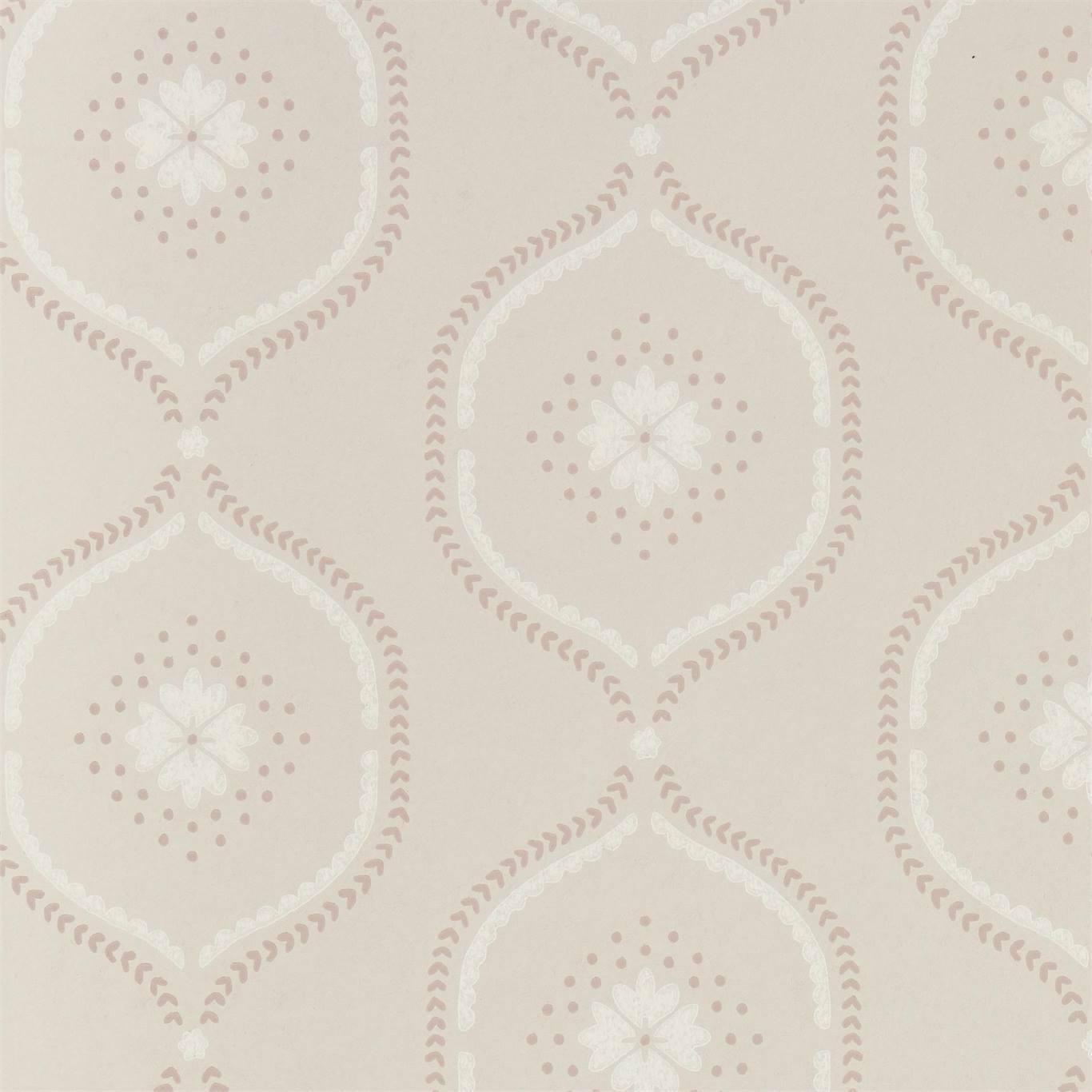 Sanderson Milcombe Powder Pink Wallpaper by Sanderson