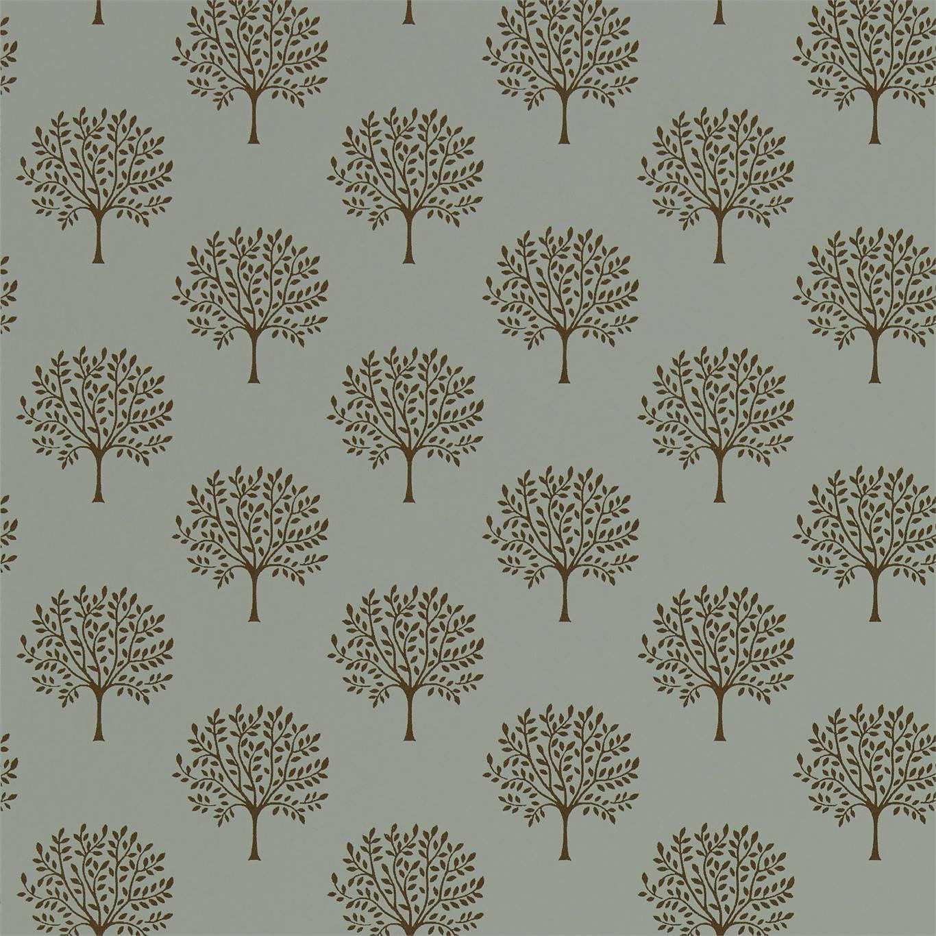 Sanderson Marcham Copper Grey Wallpaper by Sanderson