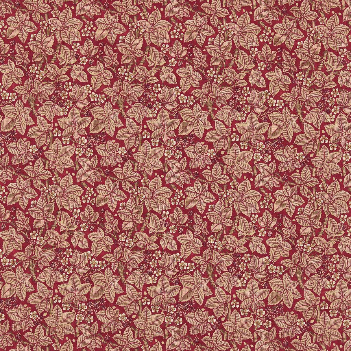 Morris & Co Bramble Wine/Thyme Fabric