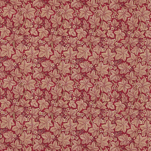 Morris & Co Bramble Wine/Thyme Fabric