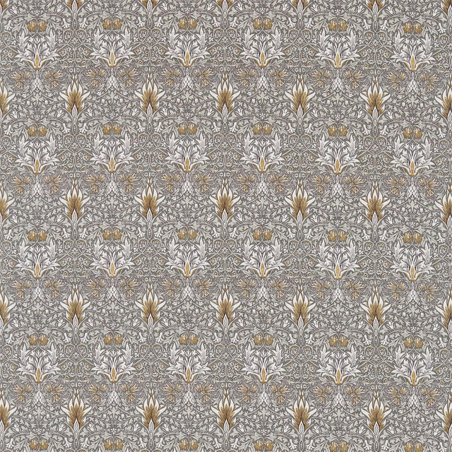 Morris & Co Snakeshead Pewter/Gold Fabric