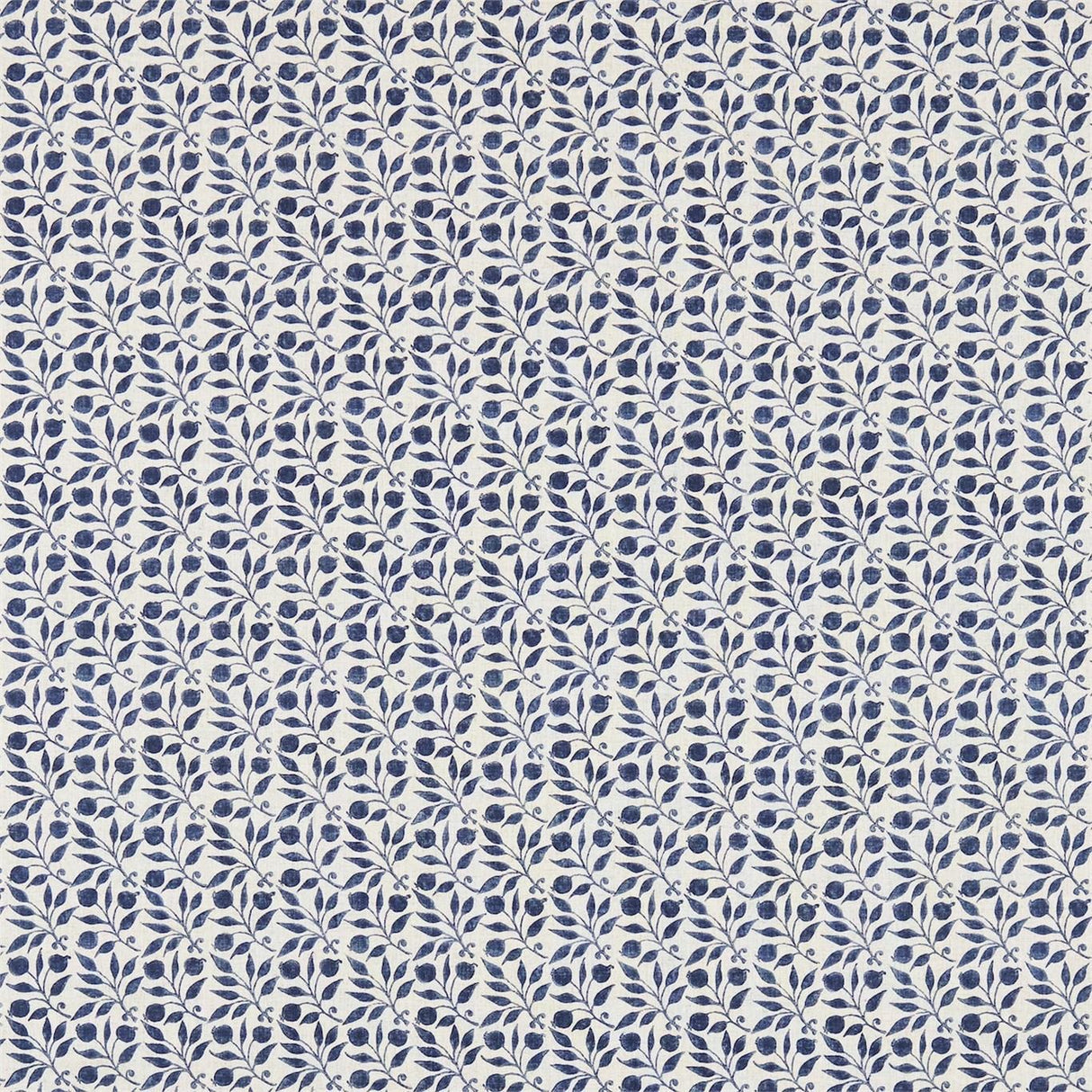 Morris & Co Rosehip Indigo Fabric