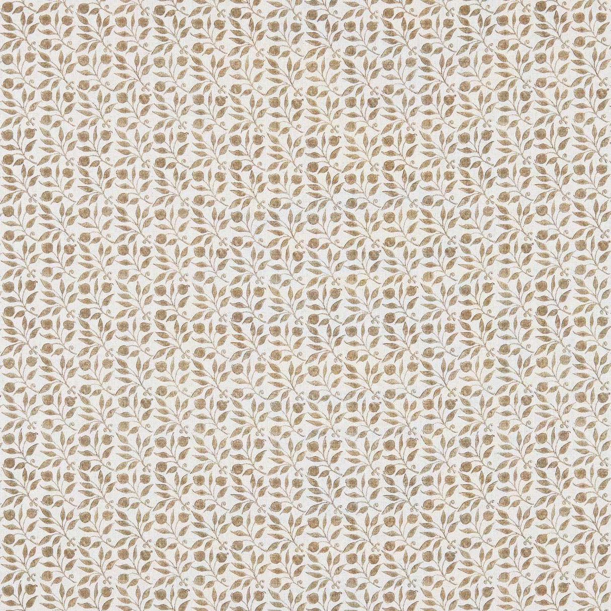 Morris & Co Rosehip Linen/Ecru Fabric