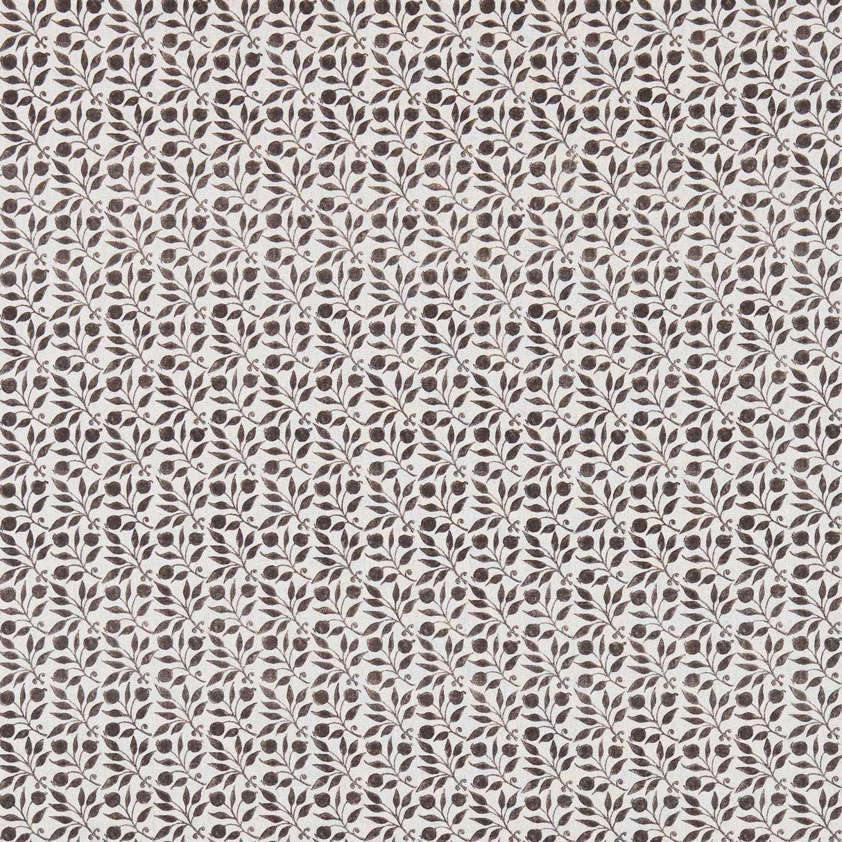 Morris & Co Rosehip Black/Ecru Fabric