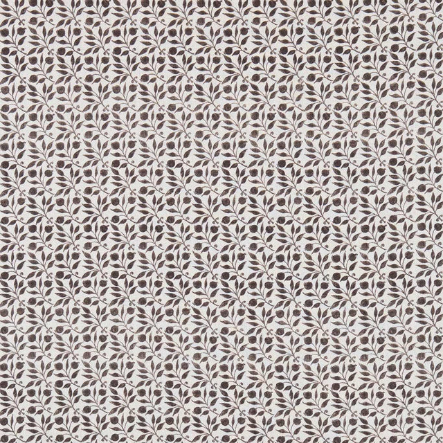 Morris & Co Rosehip Black/Ecru Fabric