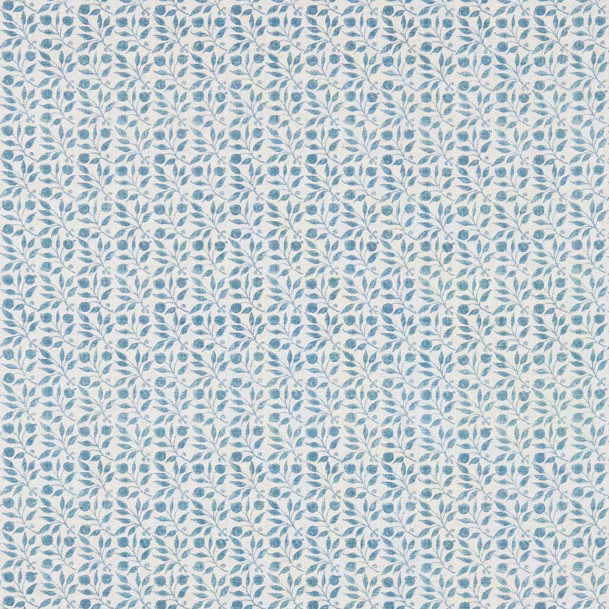 Morris & Co Rosehip Mineral Blue Fabric