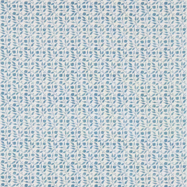 Morris & Co Rosehip Mineral Blue Fabric