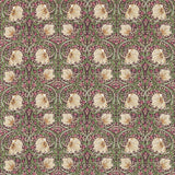 Morris & Co Pimpernel Aubergin/Olive Fabric