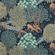 Morris & Co The Brook Taspestry Blue Fabric