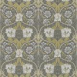Morris & Co Honeysuckle & Tulip Charcoal/Gold Wallpaper